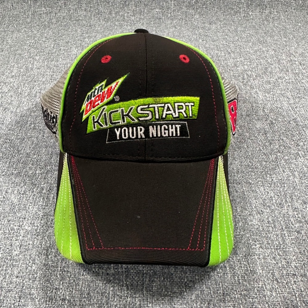 Dale‎ Earnhardt Jr NASCAR Hat Mountain Dew Kickstart 88 Chase Authentics Trucker